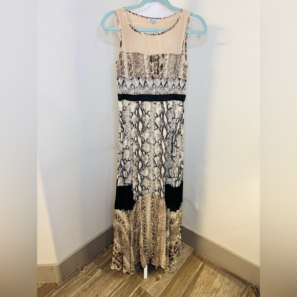 the clothing company Dresses & Skirts - The Clothing Company Black and Cream Snake Print Maxi Dress